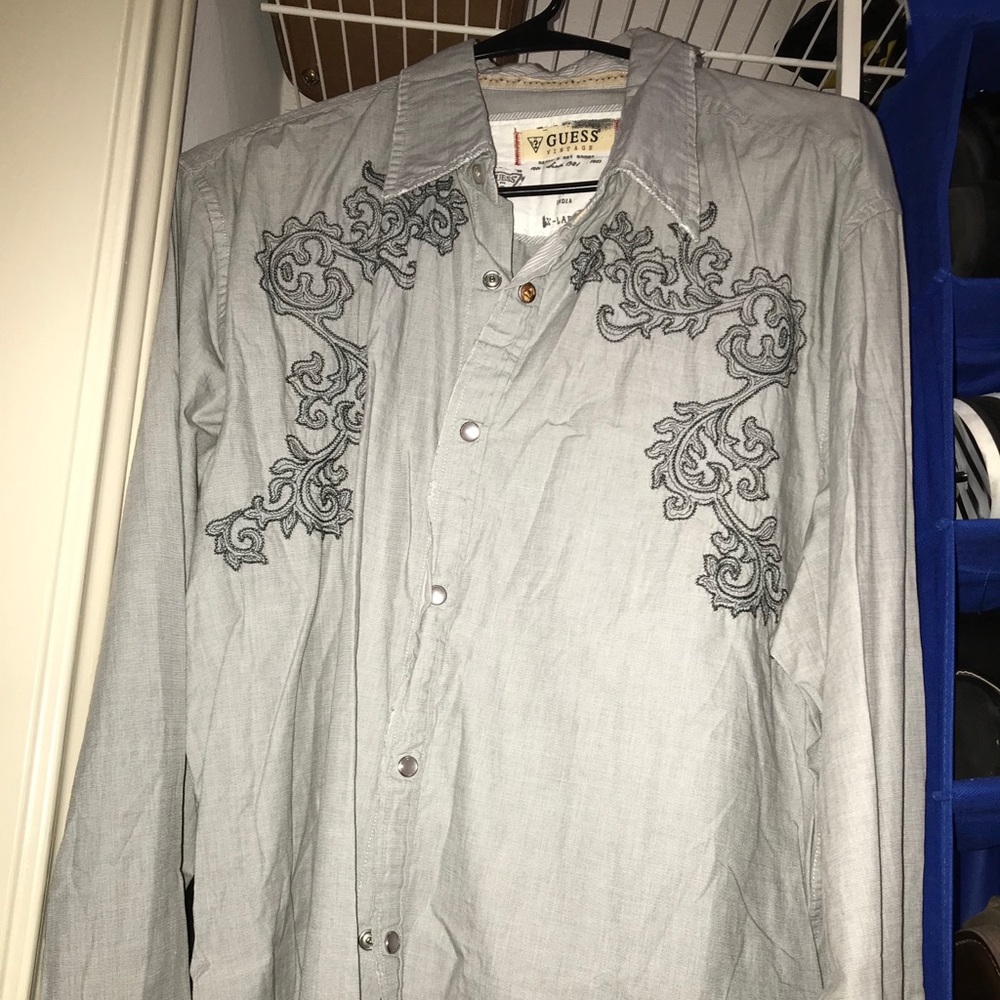 Men’s Guess Vintage Long Sleeve Shirt